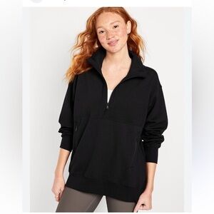 Old Navy Black Half-Zip Women's Dynamic Fleece